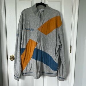 Men’s Rocawear Yellow, Gray and Blue Jacket Size XL